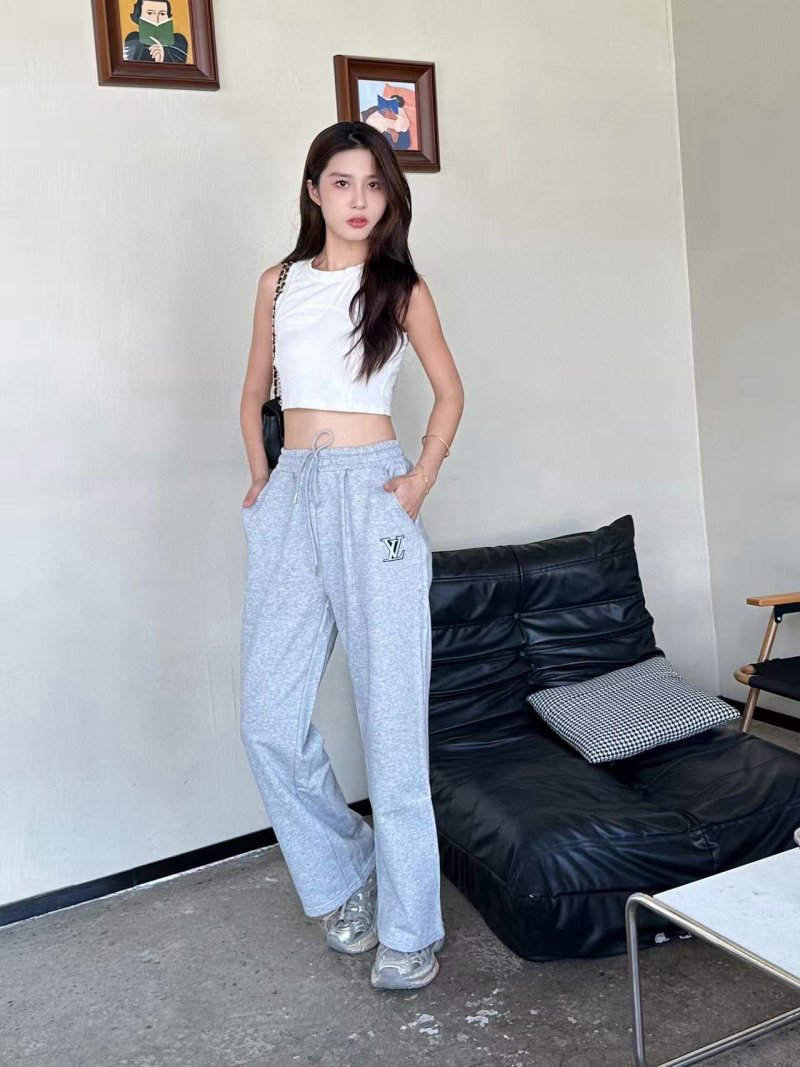 Louis Vuitton LV Logo Grey Sweatpants view
