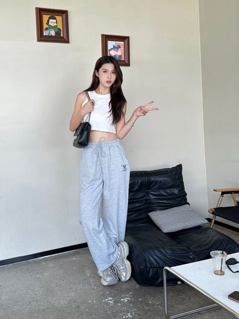 Louis Vuitton LV Logo Grey Sweatpants view