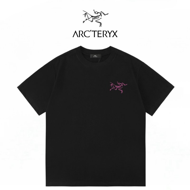 Black Oversized T-Shirt with Pink Winged Skeleton Graphic view