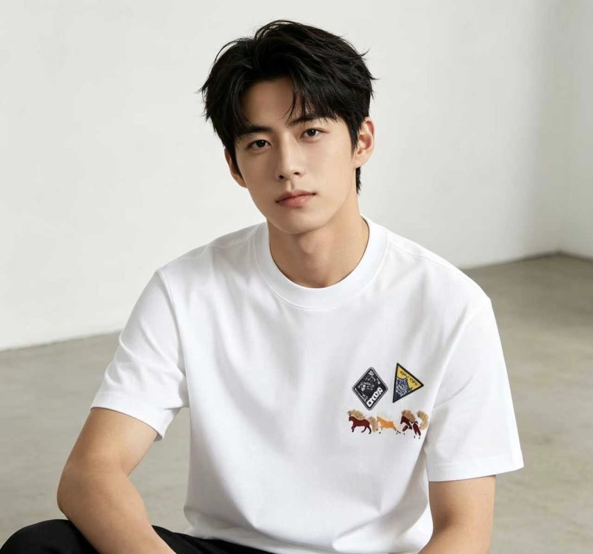 White Graphic Patch Short Sleeve T-Shirt view
