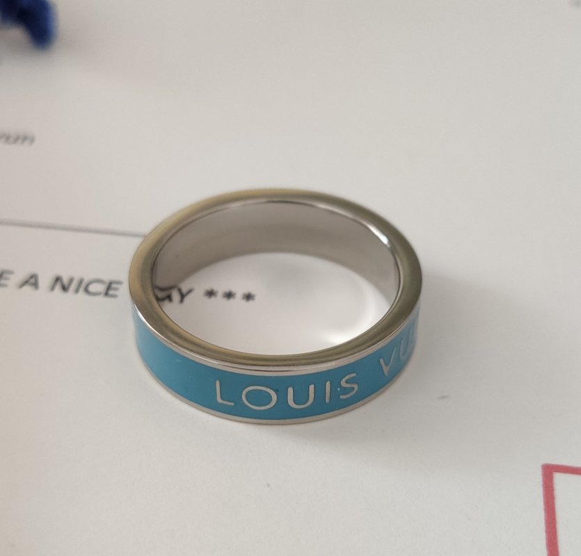 Louis Vuitton Blue Enamel Band Ring view