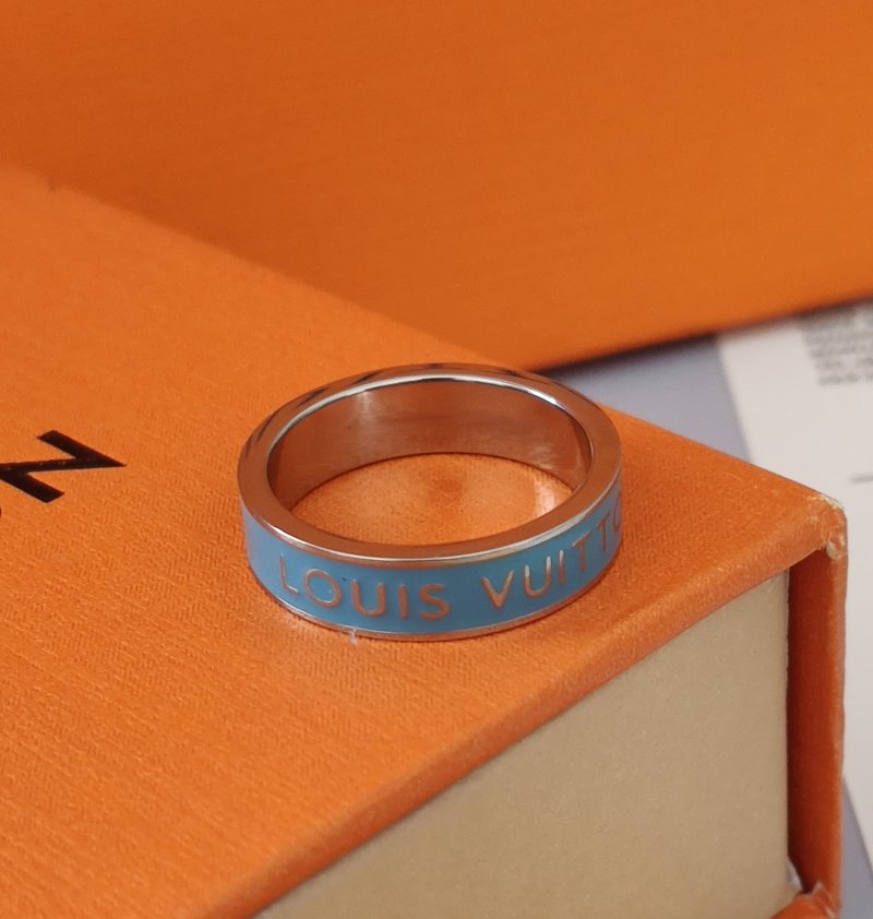 Louis Vuitton Blue Enamel Band Ring view
