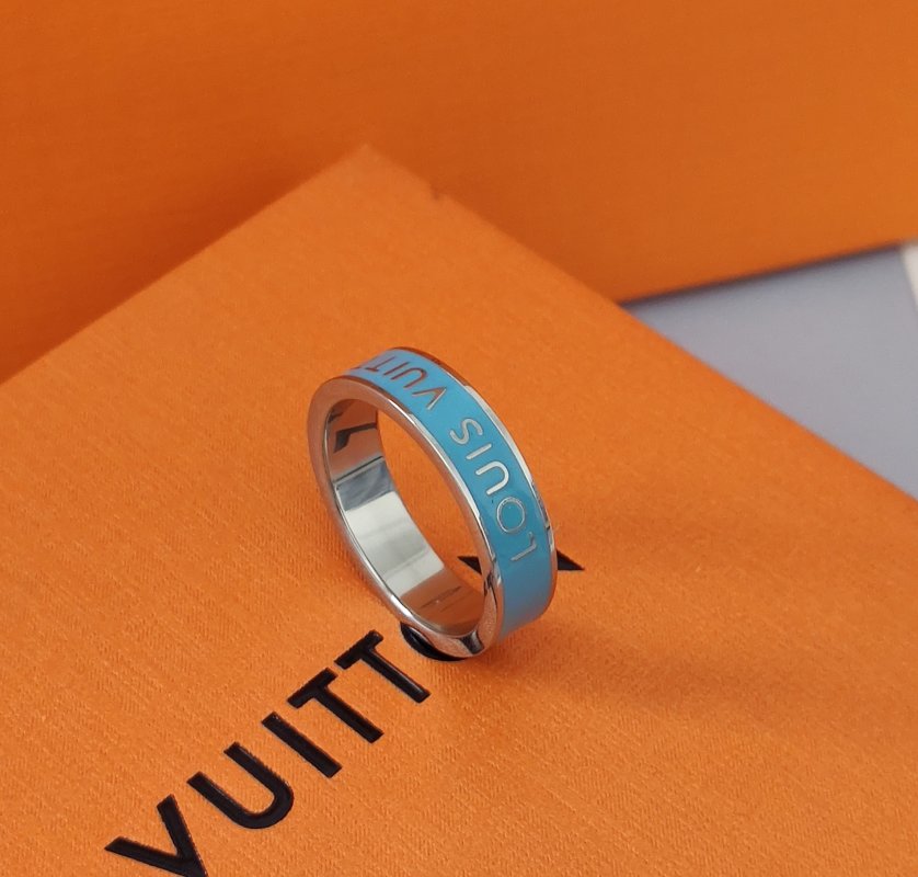Louis Vuitton Blue Enamel Band Ring view