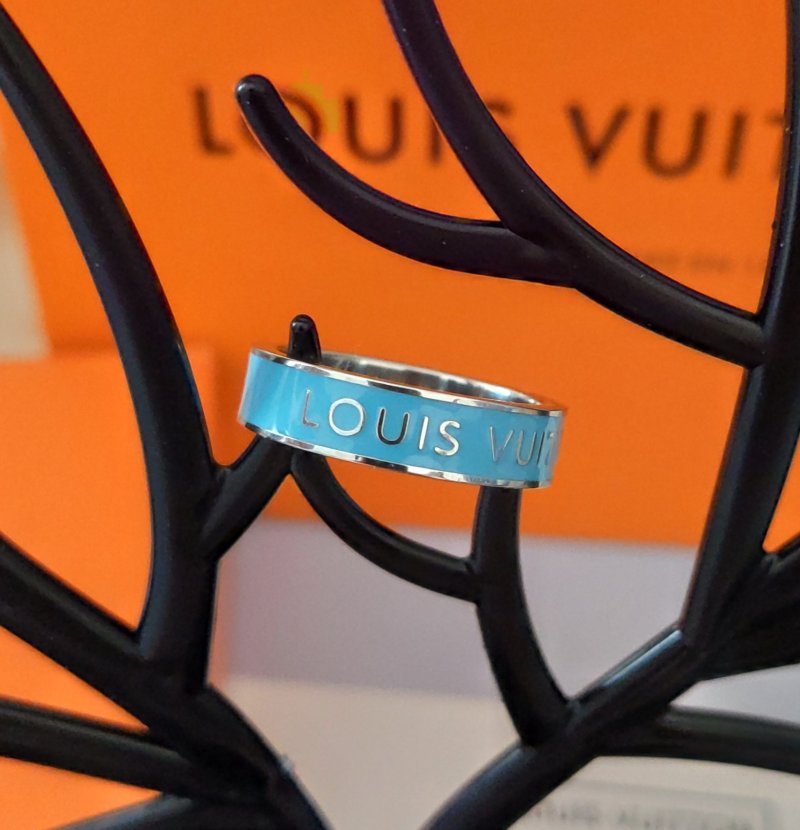 Louis Vuitton Blue Enamel Band Ring view