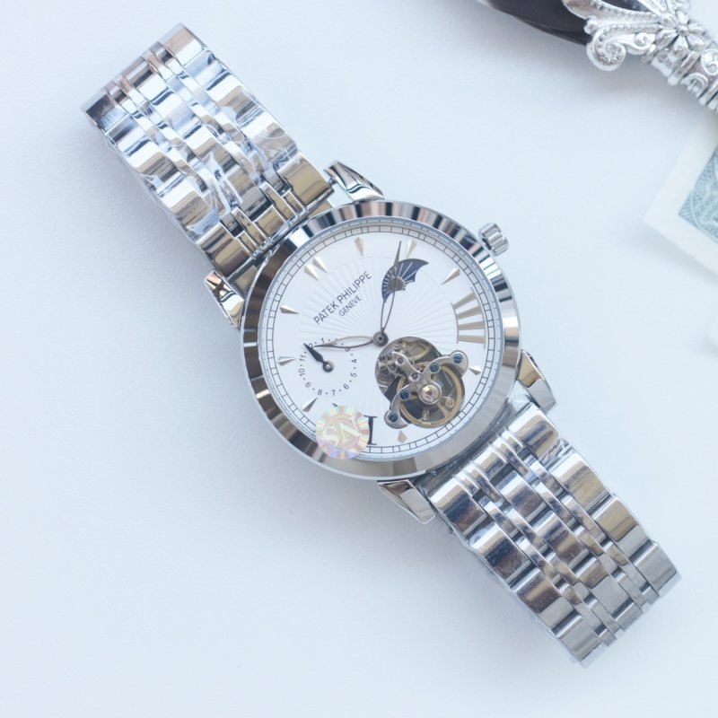 Patek Philippe Skeleton Tourbillon Two-Tone Black Dial Watch view