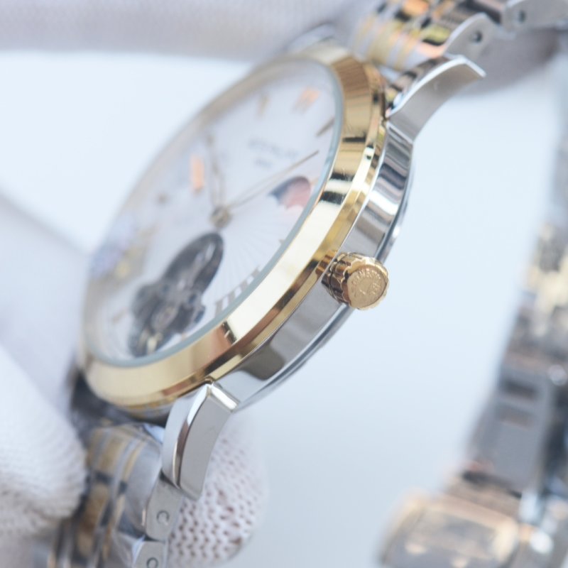 Patek Philippe Skeleton Tourbillon Two-Tone Black Dial Watch view