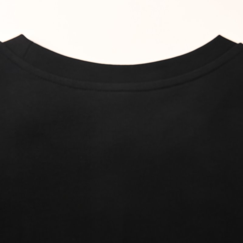 Black Graphic Print Short Sleeve T-Shirt with Sleeve Text view