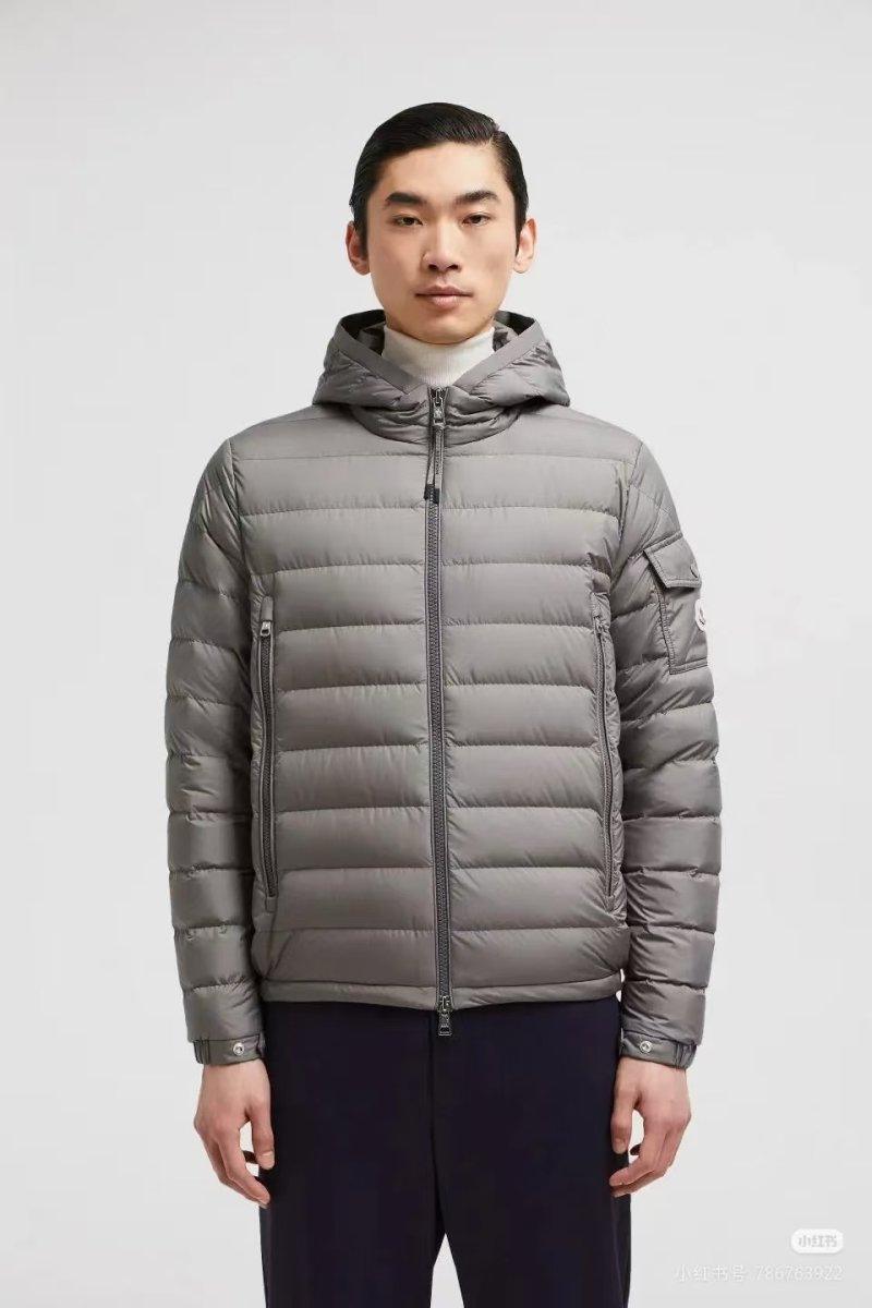 Moncler Grey Puffer Down Jacket