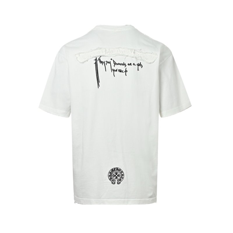 White Oversized Graphic Print T-Shirt with Back Logo Detail view