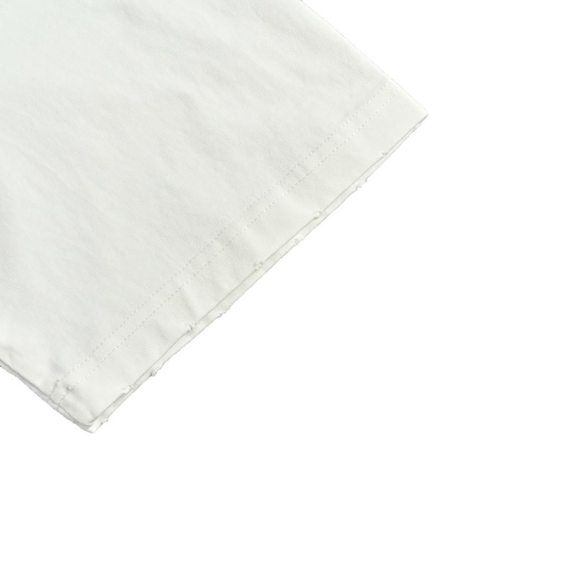 White Oversized Graphic Print T-Shirt with Back Logo Detail view