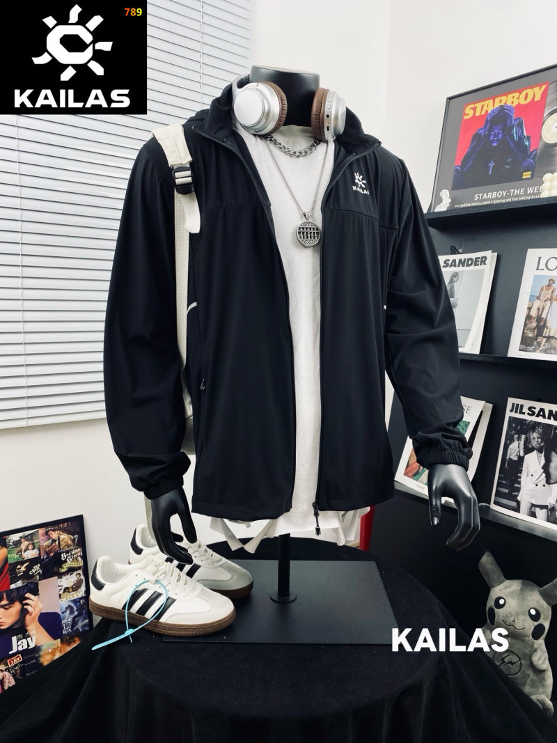 Kailas Black Outdoor Windbreaker Jacket