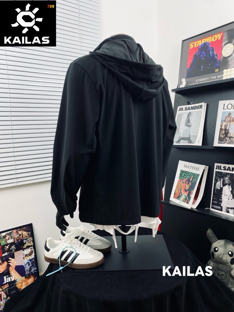 Kailas Black Outdoor Windbreaker Jacket view