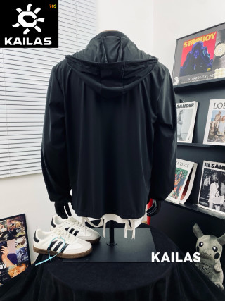 Kailas Black Outdoor Windbreaker Jacket view 5