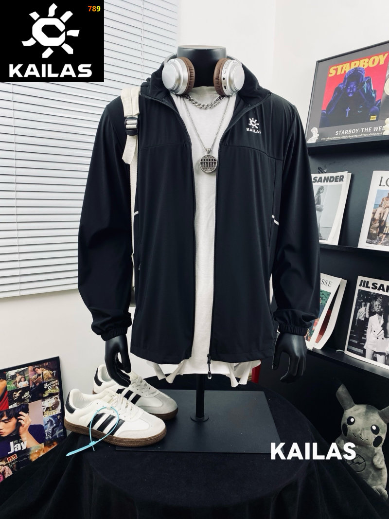 Kailas Black Outdoor Windbreaker Jacket view