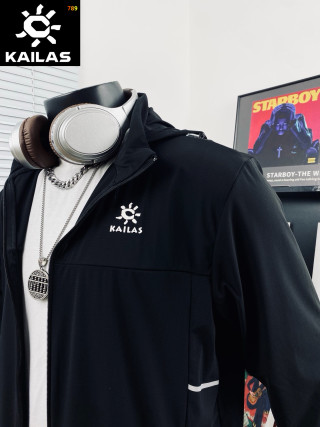 Kailas Black Outdoor Windbreaker Jacket view 8