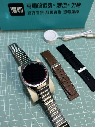 Smart Watch Pro with Interchangeable Bands - Black/Silver view 2