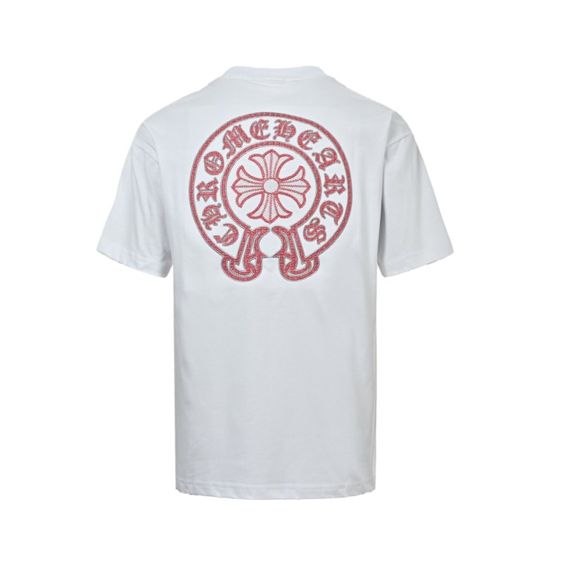 Chrome Hearts Red Logo Short Sleeve T-Shirt White view