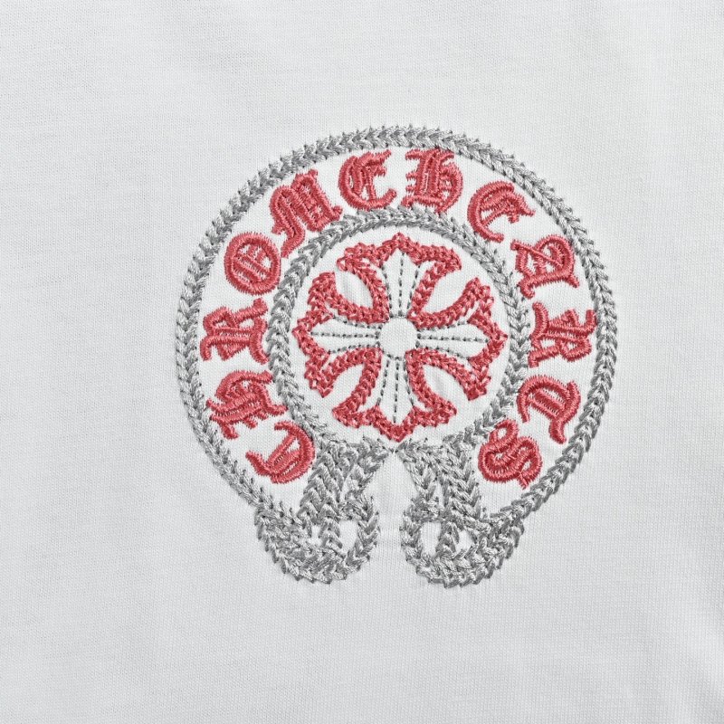 Chrome Hearts Red Logo Short Sleeve T-Shirt White view