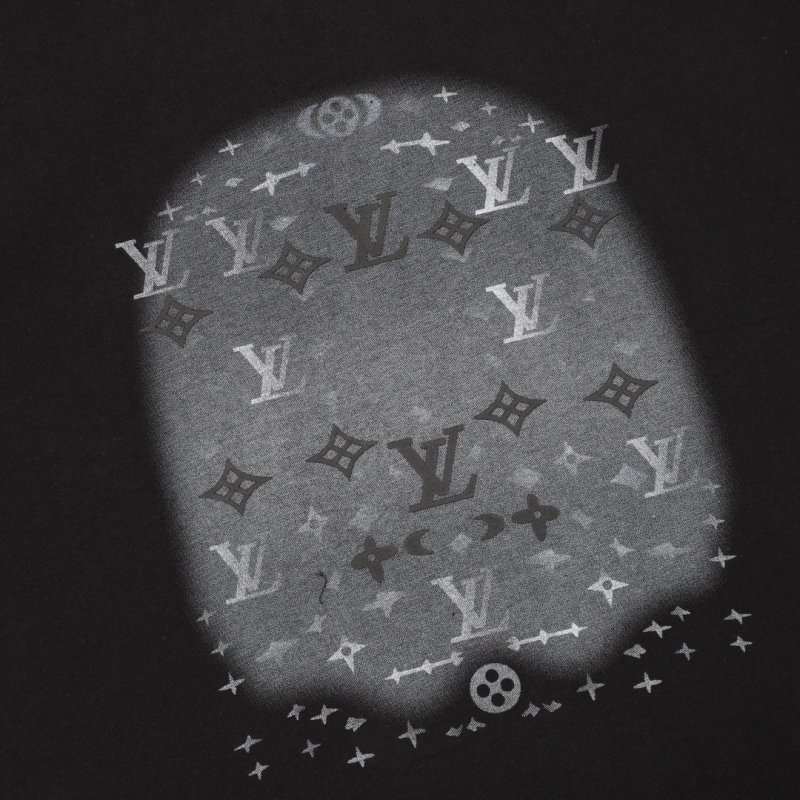 Louis Vuitton Monogram Ink-Wash Print Black T-Shirt view