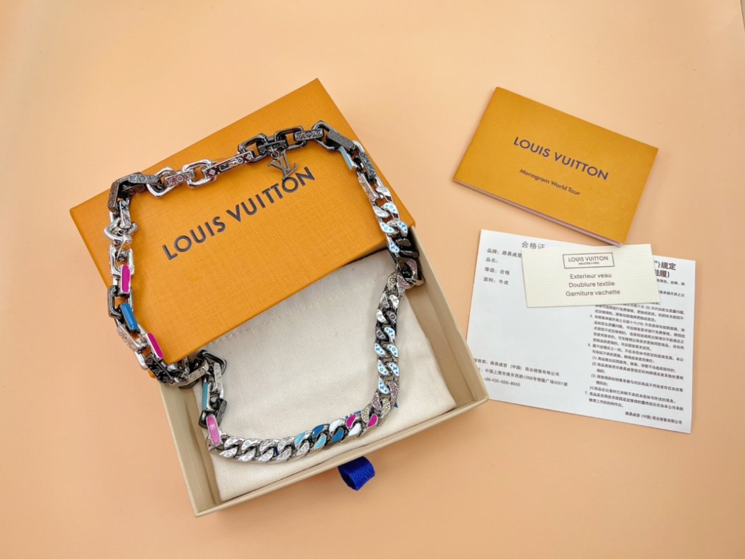 Louis Vuitton Paradise Chain Bracelet Silver Multi
