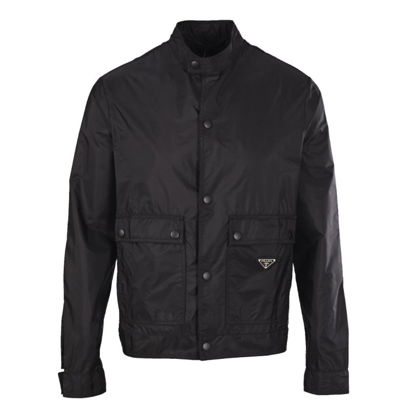 Prada Black Nylon Zip Jacket view