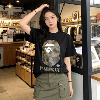 A Bathing Ape Camo Head Black T-Shirt view 3