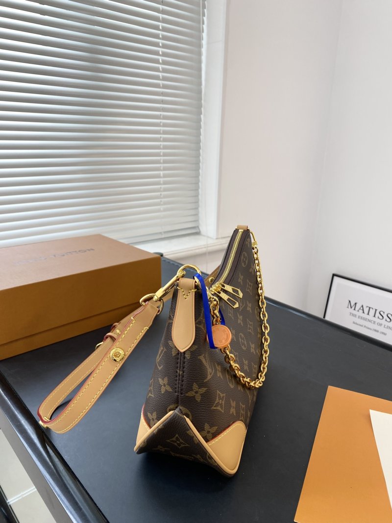 Louis Vuitton Monogram Canvas Shoulder Bag with Gold Chain Strap view