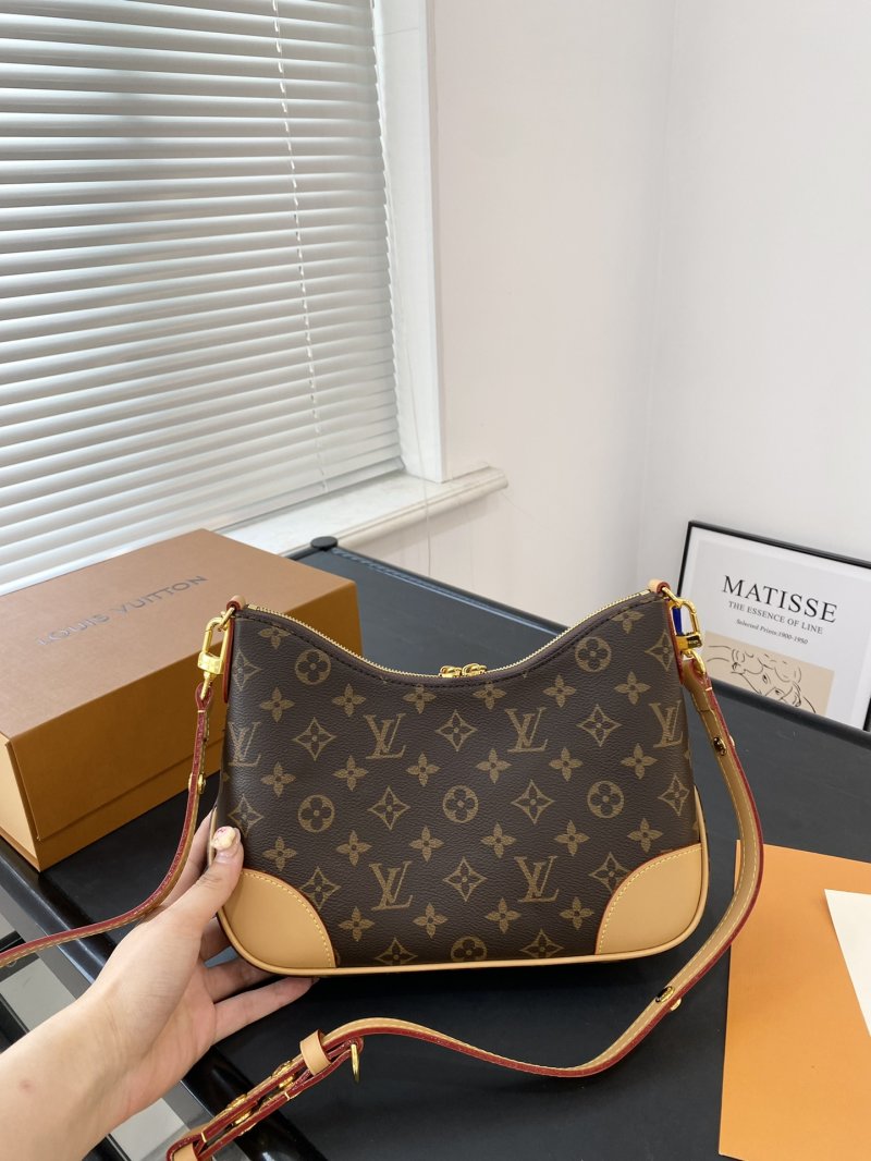 Louis Vuitton Monogram Canvas Shoulder Bag with Gold Chain Strap view