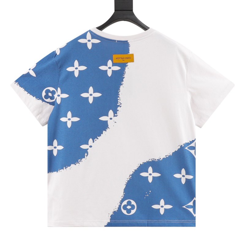 Louis Vuitton Gradient Monogram Tie-Dye T-Shirt White Blue view