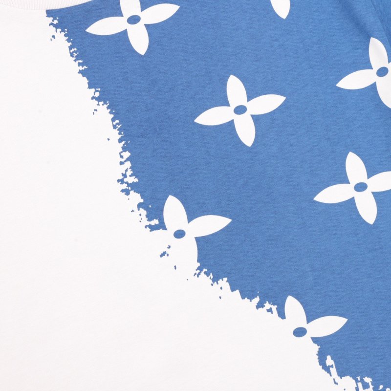 Louis Vuitton Gradient Monogram Tie-Dye T-Shirt White Blue view