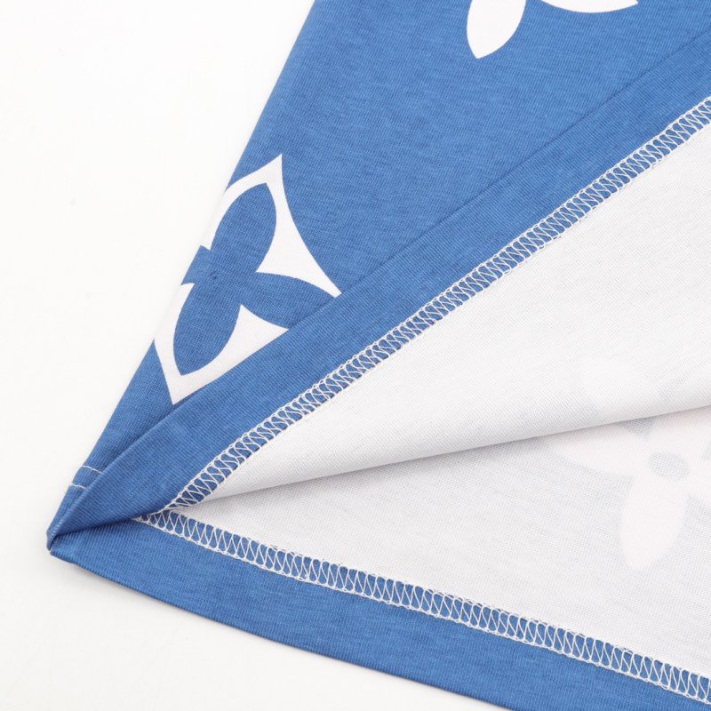 Louis Vuitton Gradient Monogram Tie-Dye T-Shirt White Blue view