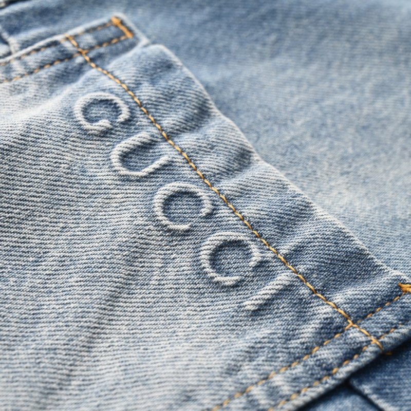 Gucci Light Wash Denim Shirt Blue view