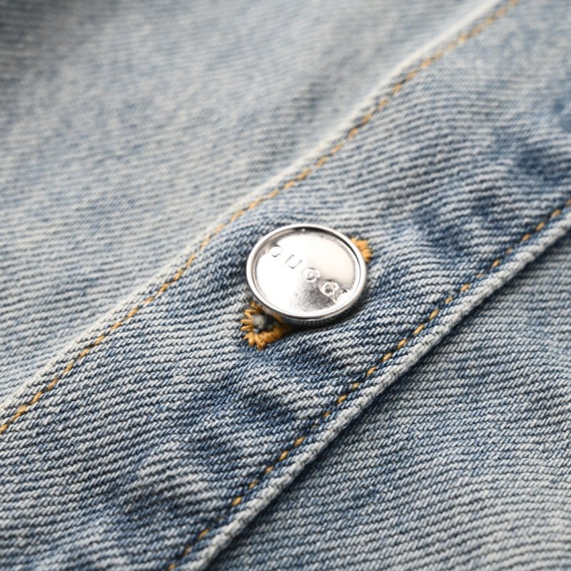 Gucci Light Wash Denim Shirt Blue view
