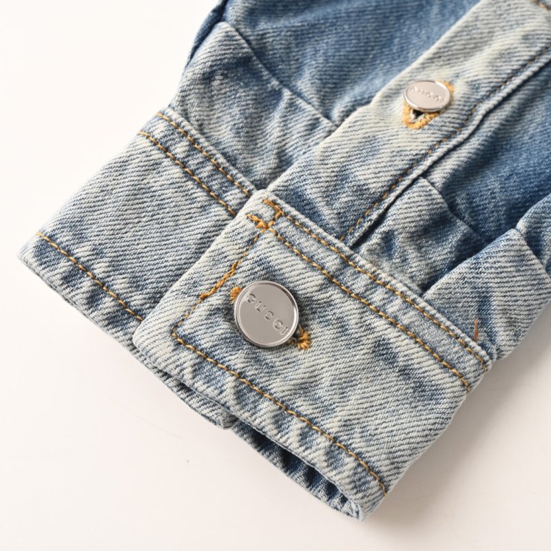 Gucci Light Wash Denim Shirt Blue view