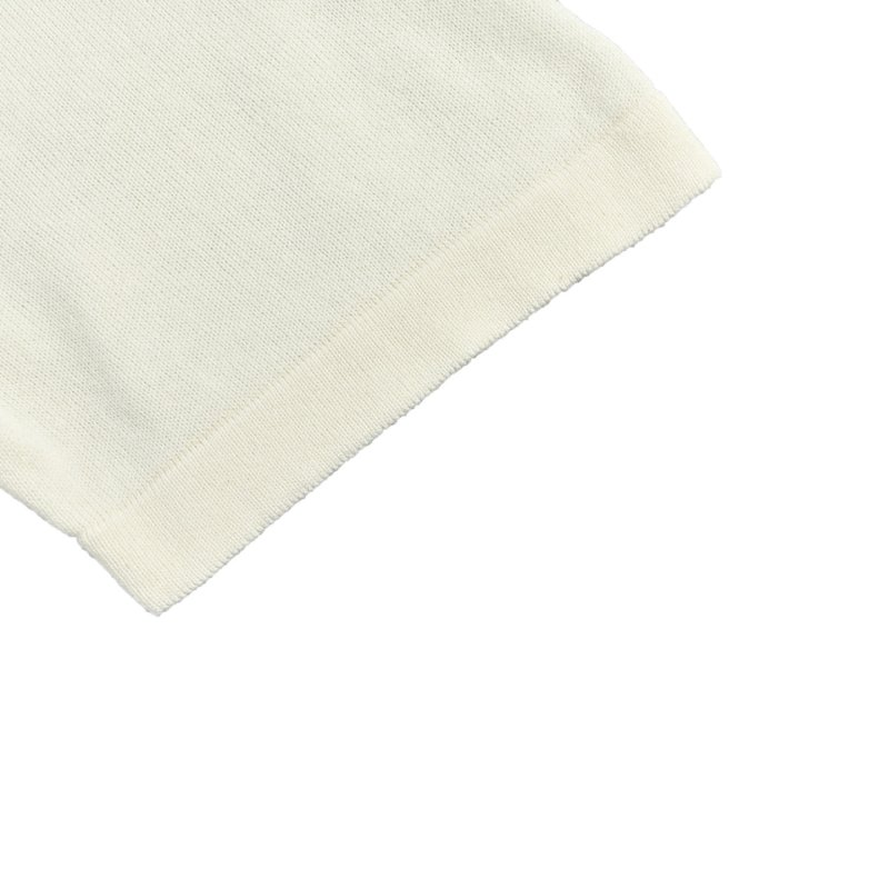 Cream Short Sleeve T-Shirt with Minimal Chest Logo view