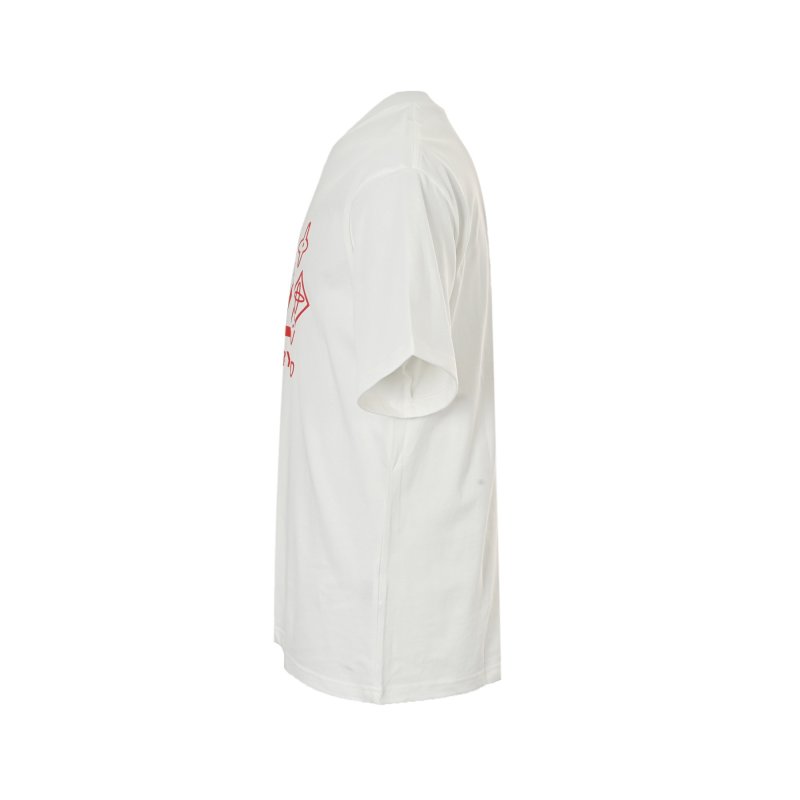 Louis Vuitton 'Live Very Good' Red Logo White T-Shirt view