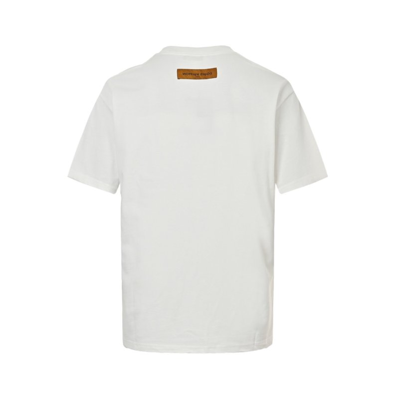 Louis Vuitton 'Live Very Good' Red Logo White T-Shirt view