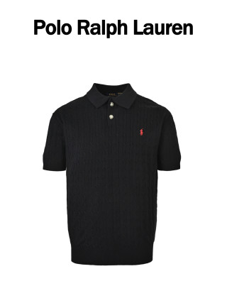 Polo Ralph Lauren Black Short Sleeve Polo Shirt view 5