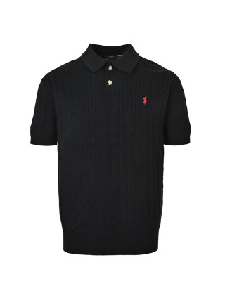 Polo Ralph Lauren Black Short Sleeve Polo Shirt view 7