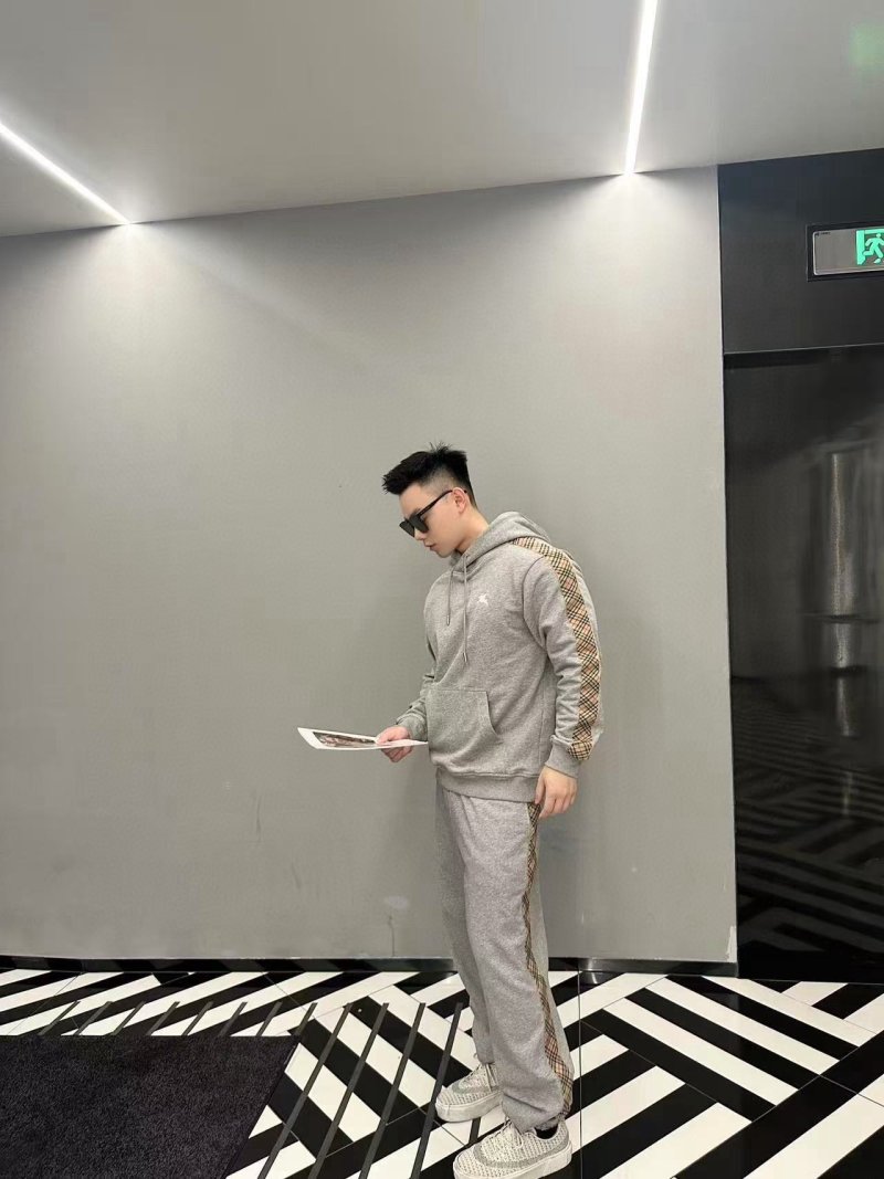 Essentials Grey Joggers with Textured Side Stripe