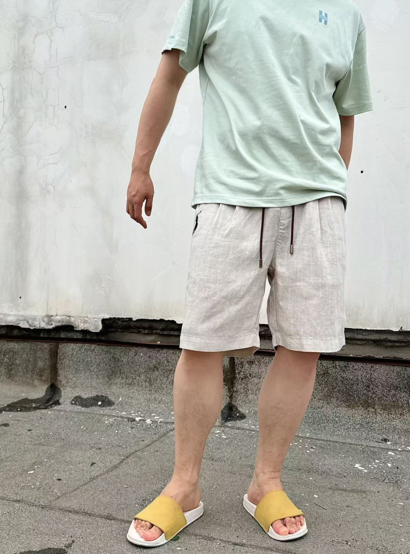 Polo Ralph Lauren Beige Linen Shorts view