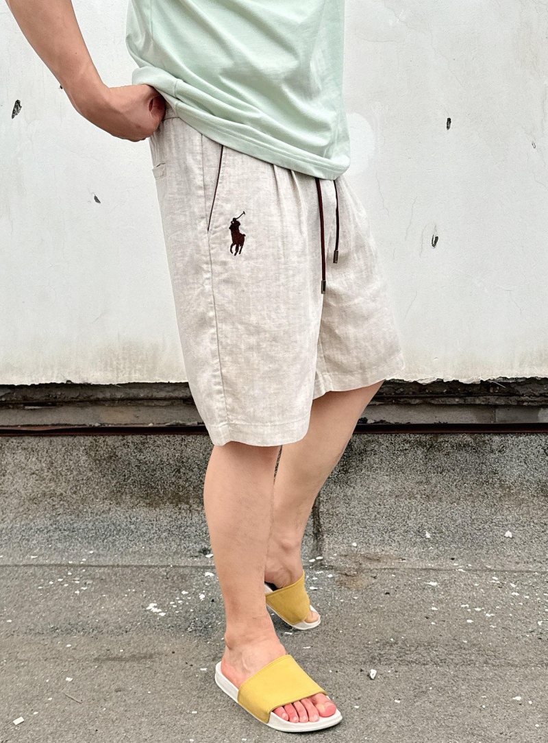 Polo Ralph Lauren Beige Linen Shorts view