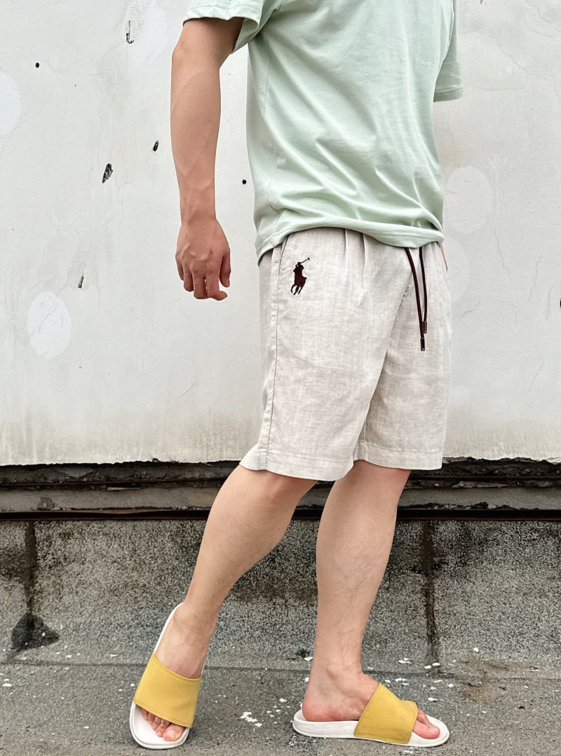 Polo Ralph Lauren Beige Linen Shorts view