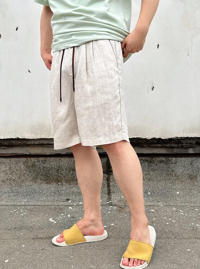 Polo Ralph Lauren Beige Linen Shorts view