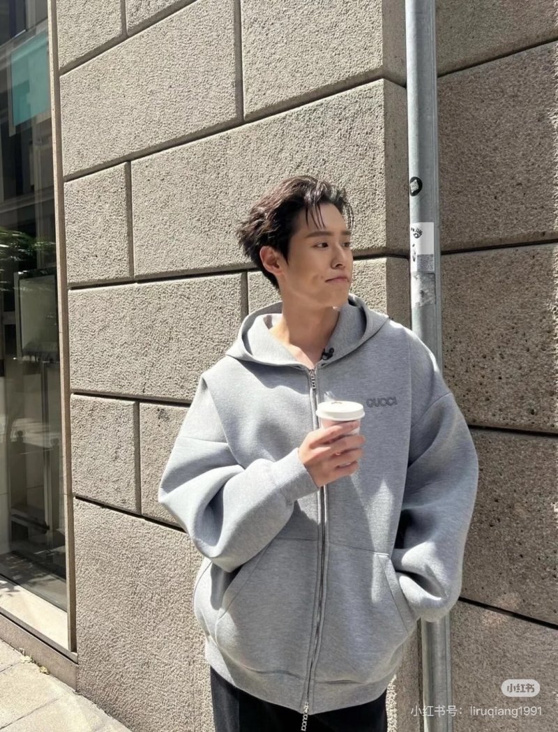 Gucci Grey Zip-Up Hoodie view