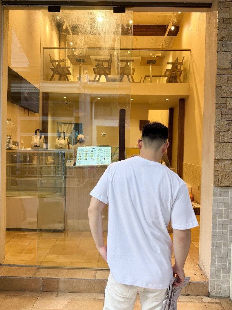 Dior White Logo Embroidered T-Shirt view