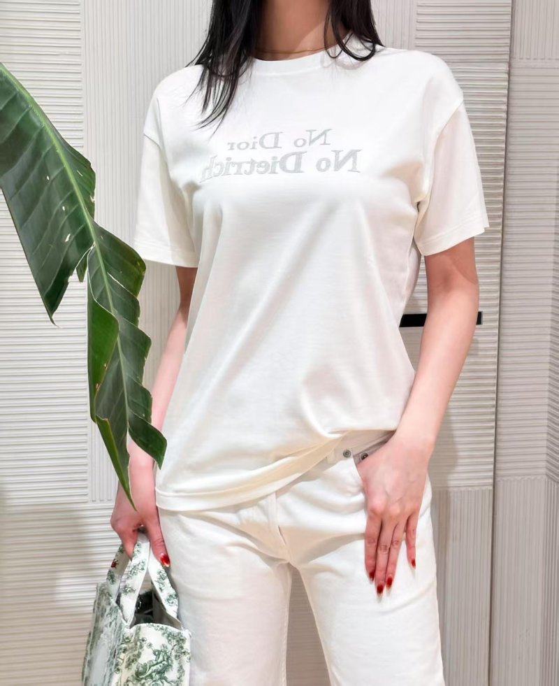Premium White Embroidered Logo Short Sleeve T-Shirt view