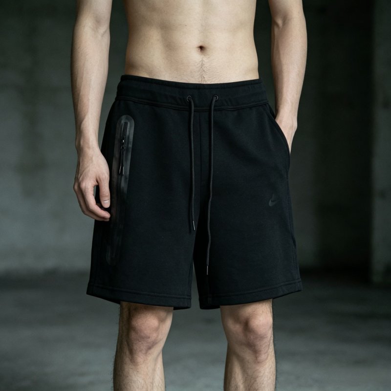 Stone Island Black Cargo Shorts view