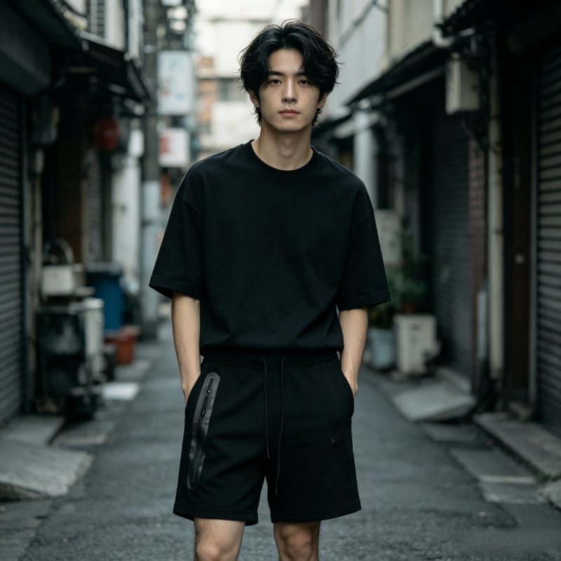 Stone Island Black Cargo Shorts view