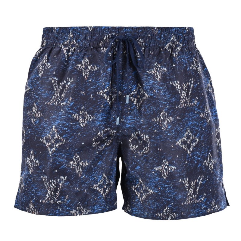 Louis Vuitton Monogram Blue Denim Beach Shorts